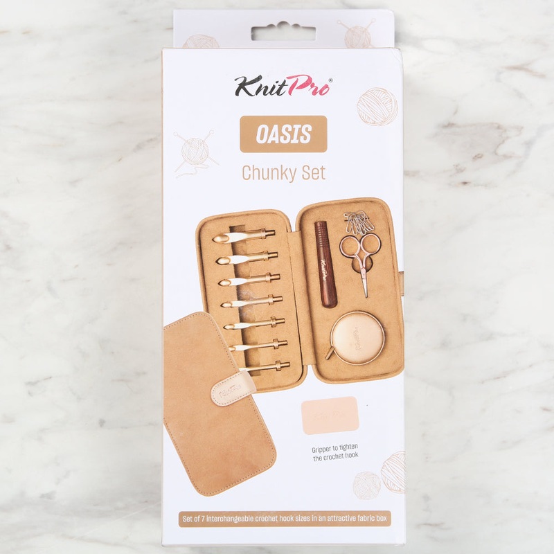 Knitpro Oasis Chunky End Replaceable Crochet Hooks Set – 30982