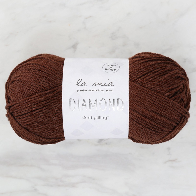 La Mia Diamond Yarn, Dark Brown – L158