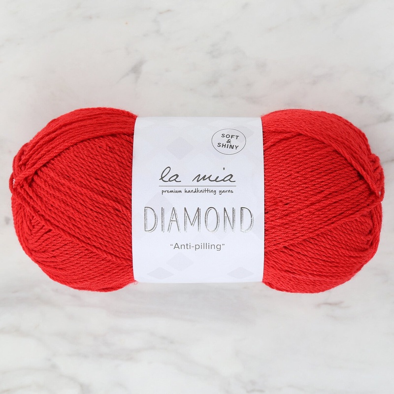La Mia Diamond Yarn, Red – L004