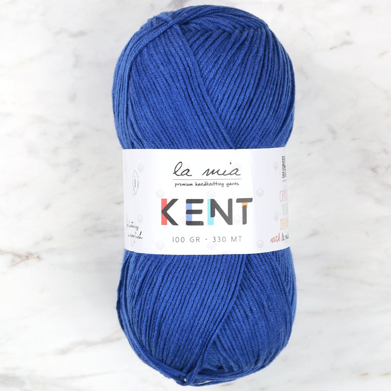 La Mia Kent Hand Knitting Yarn,Blue – L196