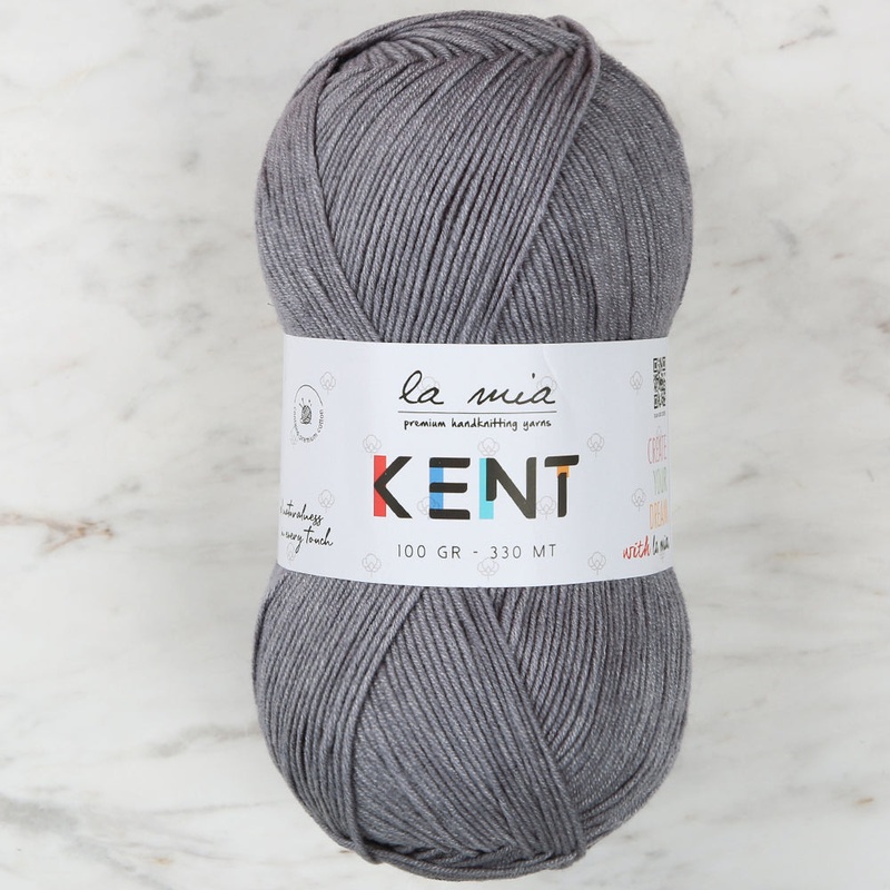 La Mia Kent Hand Knitting Yarn,Grey – L113