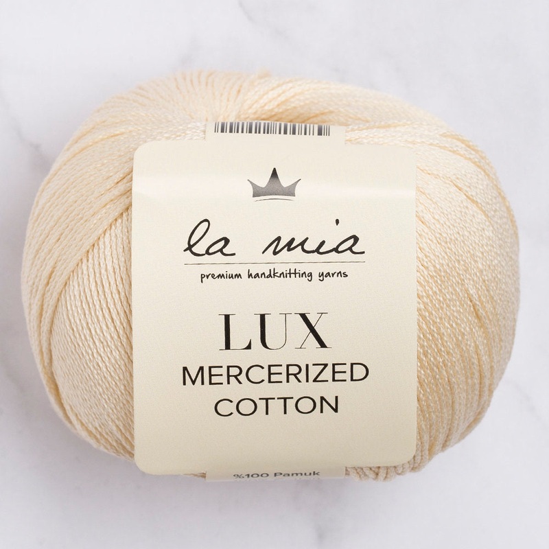 La Mia Lux Mercerized Cotton Yarn, Beige – 174