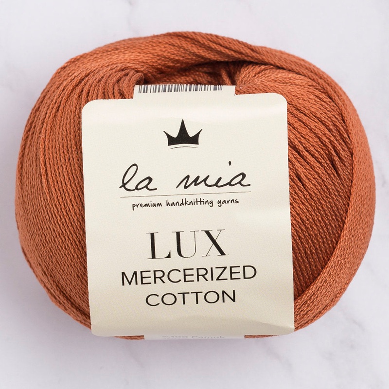 La Mia Lux Mercerized Cotton Yarn, Brown – 211