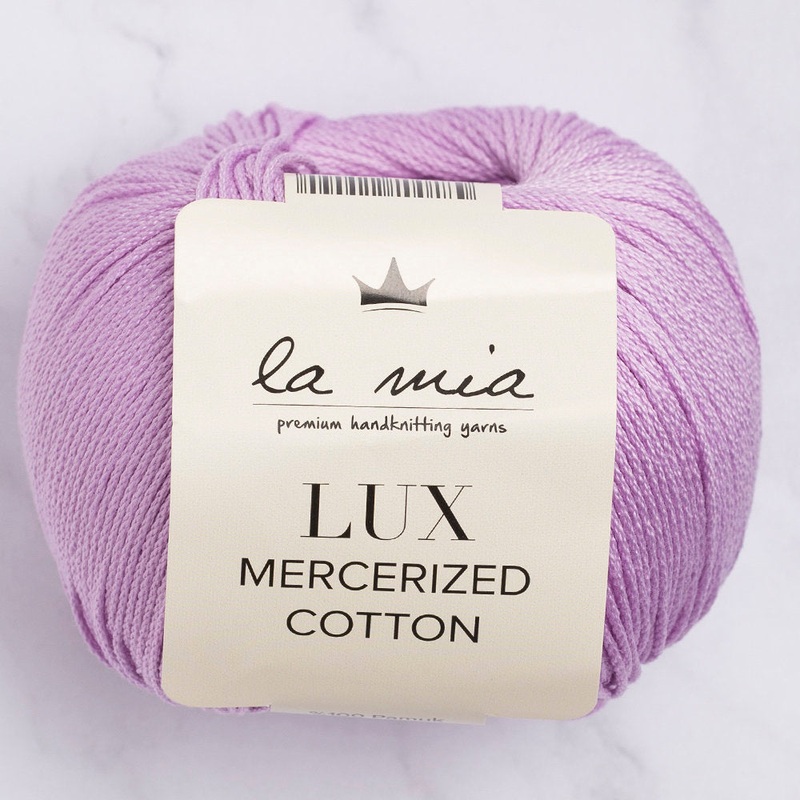 La Mia Lux Mercerized Cotton Yarn, Lilac – 53