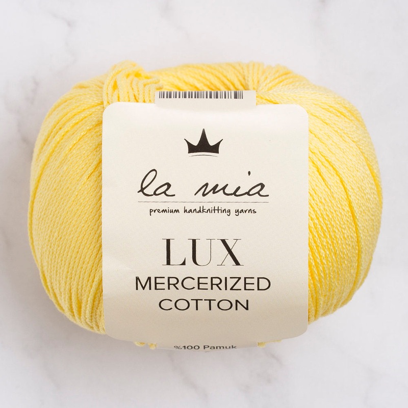 La Mia Lux Mercerized Cotton Yarn, Yellow – 177