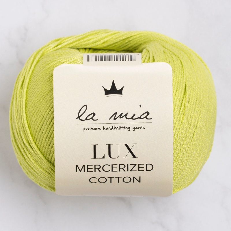 La Mia Lux Mercerized Cotton Yarn, Yellow Green – 150