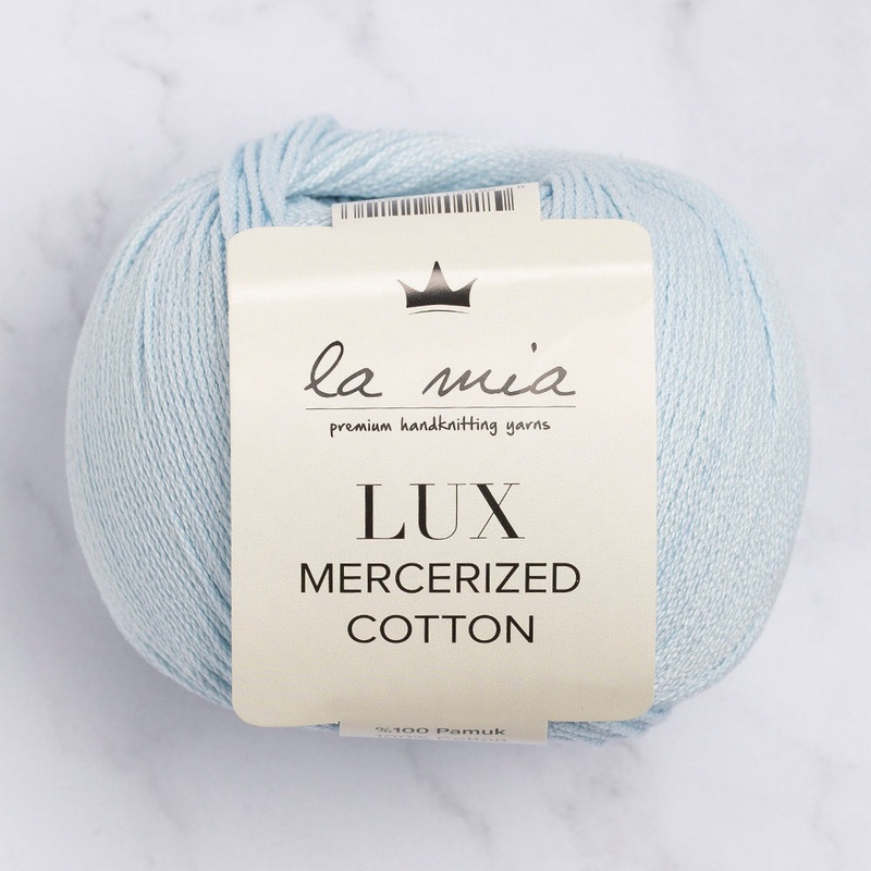 La Mia Lux Mercerized Cotton Yarns, Baby Blue – 79