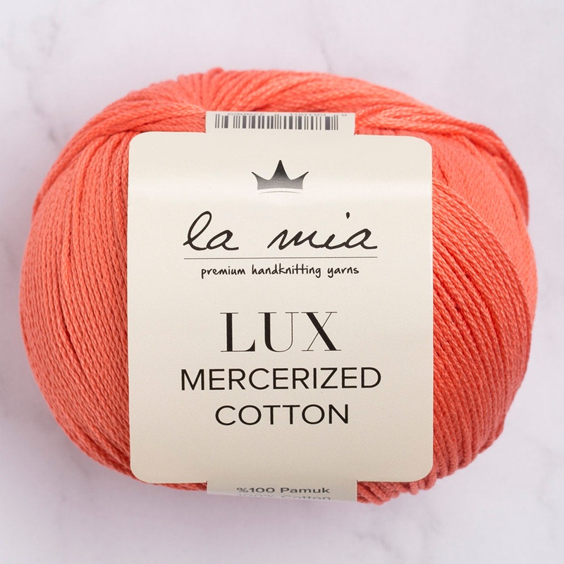 La Mia Lux Mercerized Cotton Yarns, Vermilion – 13
