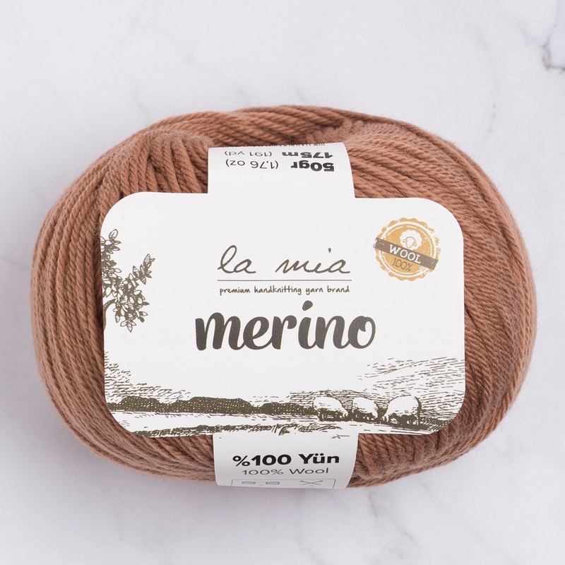 La Mia Merino Yarn, Brown – L137