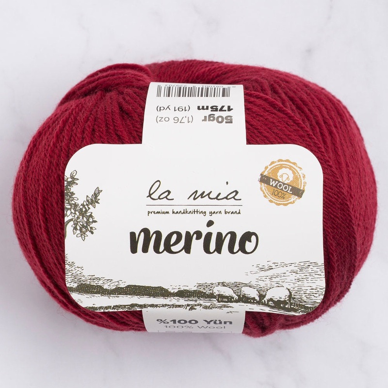 La Mia Merino Yarn, Claret – L065