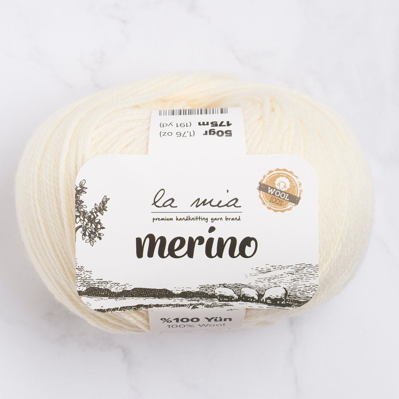 La Mia Merino Yarn, Cream – L081
