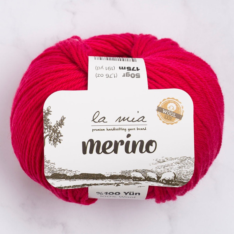 La Mia Merino Yarn, Fuchsia – L058