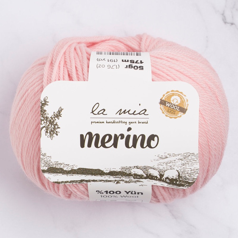 La Mia Merino Yarn, Pink – L040