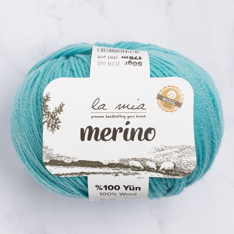 La Mia Merino Yarn, Turquois – L053