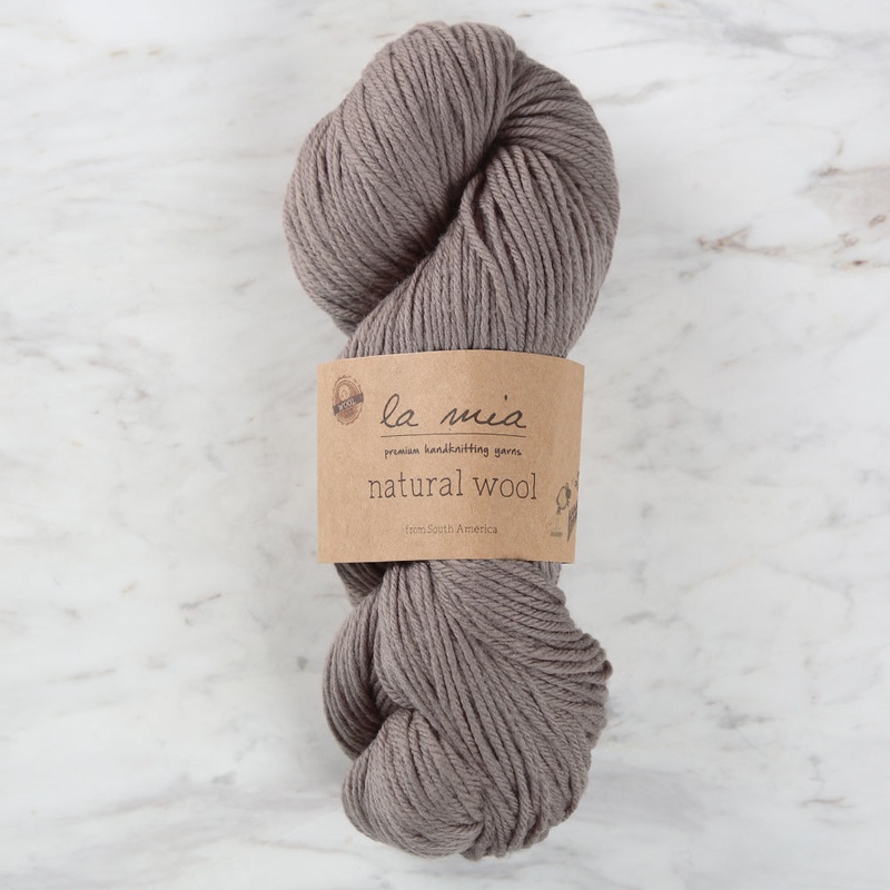 La Mia Natural Wool Knitting Yarn – Brown H6 L006