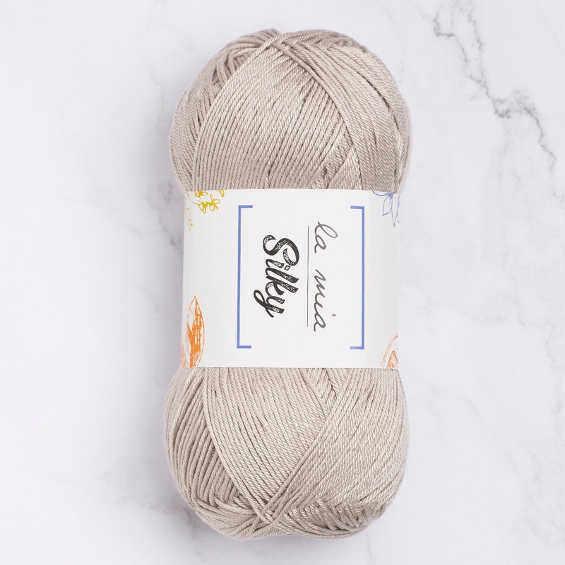 La Mia Silky Yarn, Grey – L009