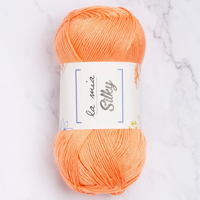La Mia Silky Yarn, Pinkish Orange – L013