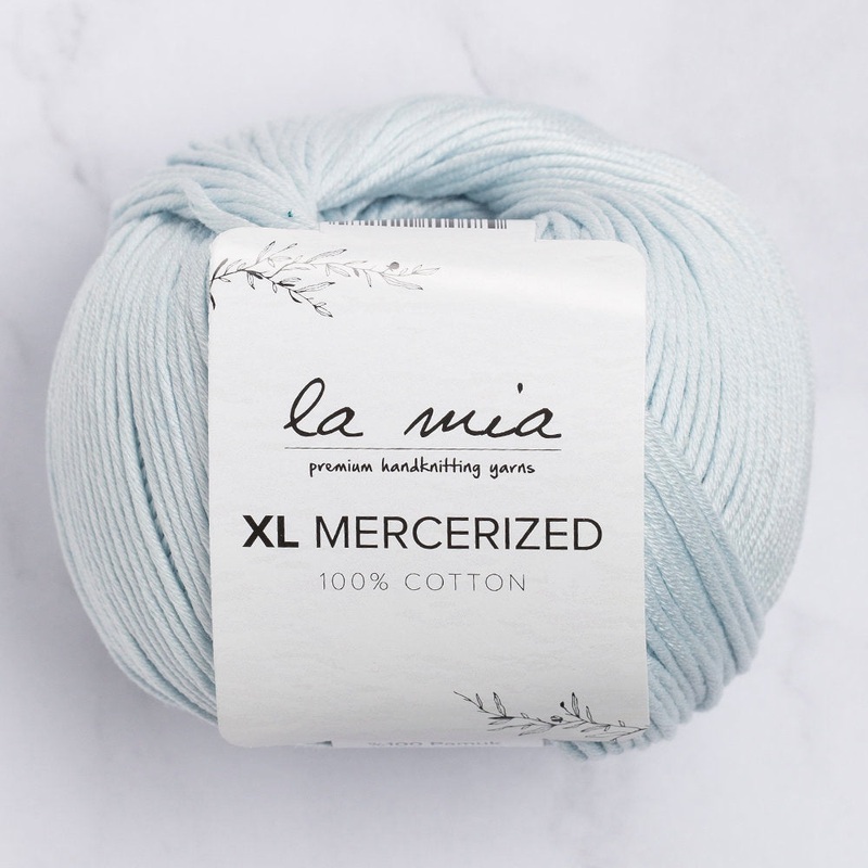 La Mia XL Mercerized Cotton Yarn, Baby Blue – 79