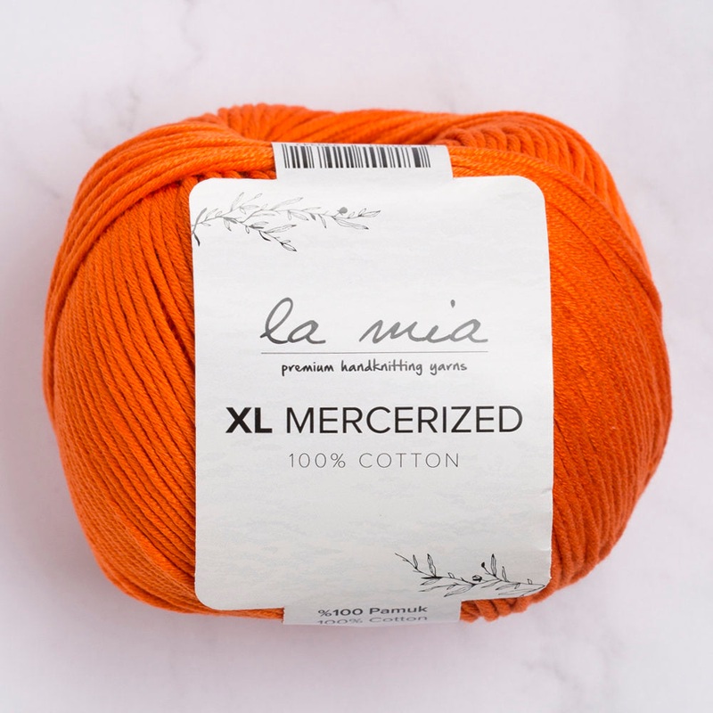 La Mia XL Mercerized Cotton Yarn, Orange – 194