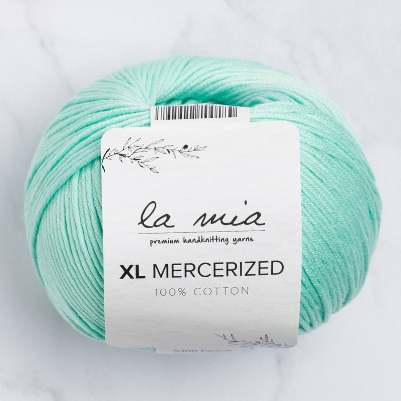 La Mia XL Mercerized Cotton Yarn, Pastel Green – 137