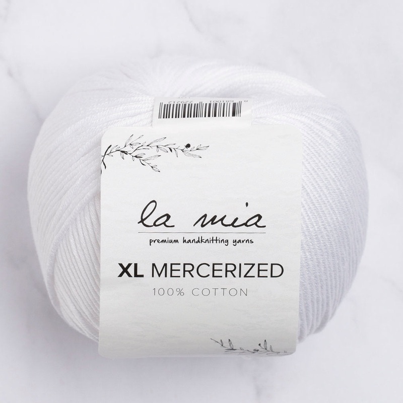 La Mia XL Mercerized Cotton Yarn, White – 2