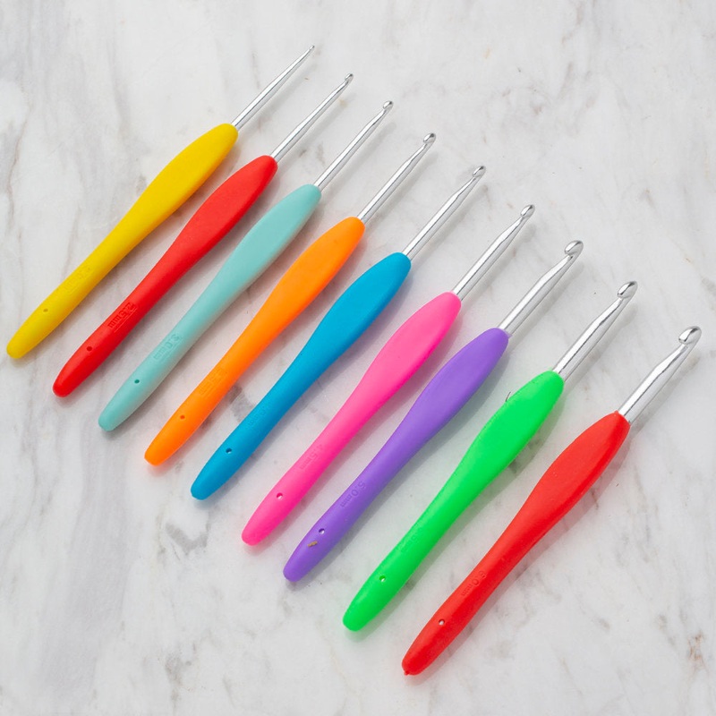 Loren Crafts Soft Handle Wool Crochet Hook Set  9-Piece