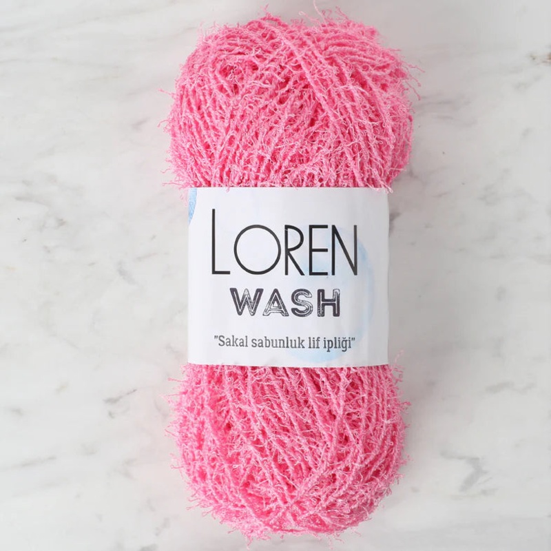 Loren Wash Knitting Yarn, Pink  – R103