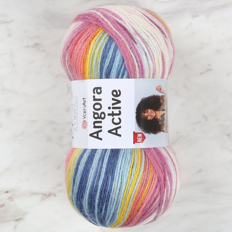 YarnArt Angora Active Knitting Yarn, Variegated -858