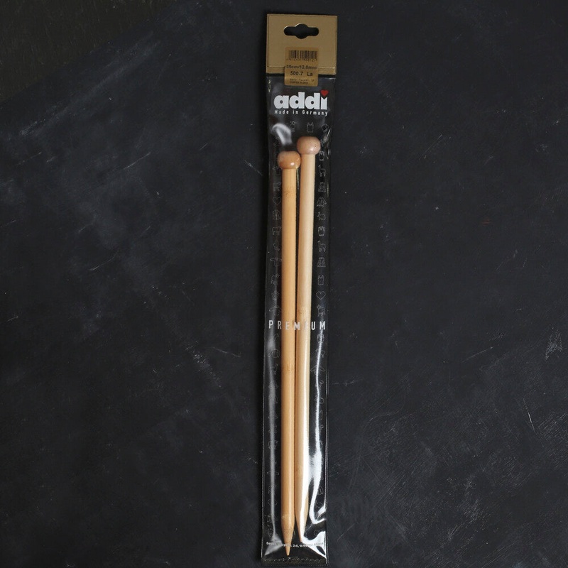 Addi 12mm 35 cm Bamboo Jacket Knitting Needles – 500-7