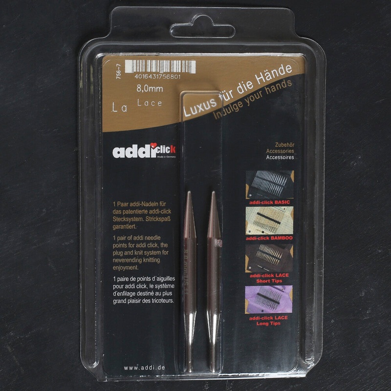 Addi Click Lace Short 8.0 mm Knitting Needle Tips – 756-2