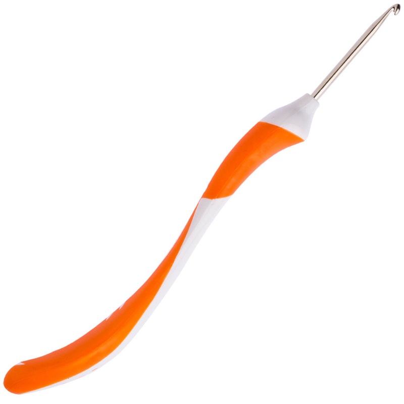 Addi Swing Maxi 3.0 mm 17 cm Ergonomic Crochet Hook, Orange – 141-7
