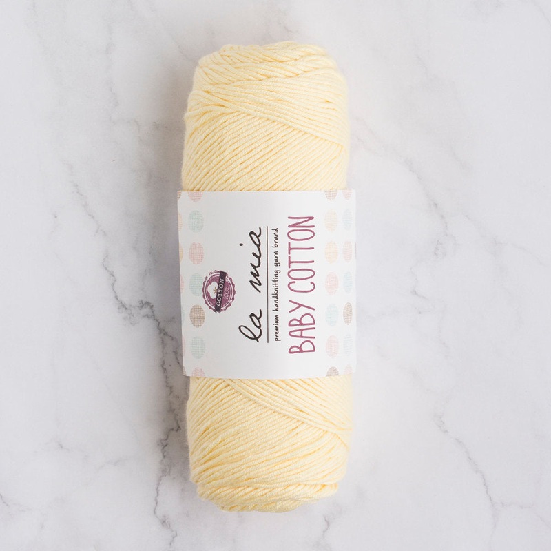 La Mia Baby Cotton Yarn, Baby Yellow – L028