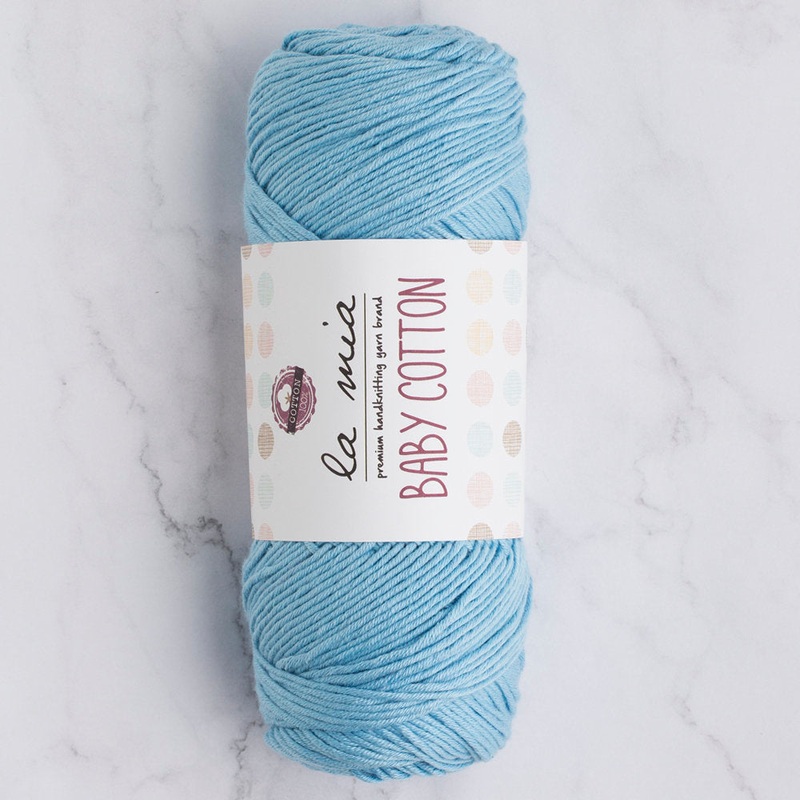 La Mia Baby Cotton Yarn, Blue – L041
