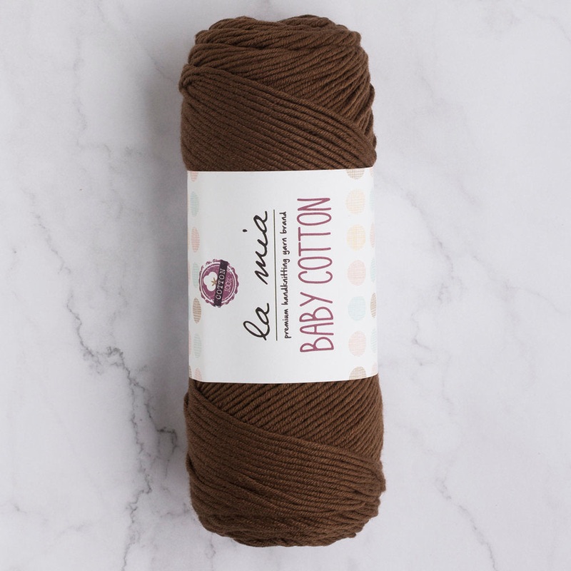 La Mia Baby Cotton Yarn, Brown – L005