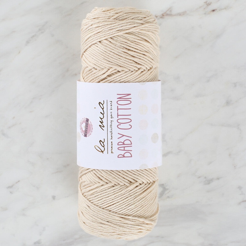 La Mia Baby Cotton Yarn, Cream – L002