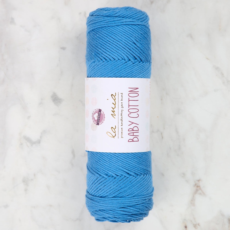 La Mia Baby Cotton Yarn, Dark Blue – L034