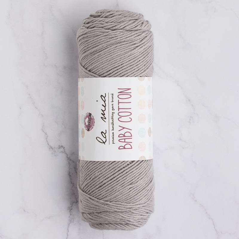 La Mia Baby Cotton Yarn, Grey – L031