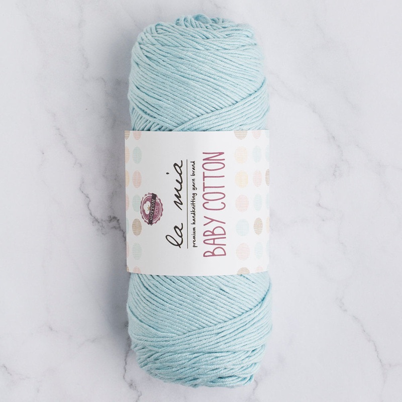 La Mia Baby Cotton Yarn, Light Blue – L036