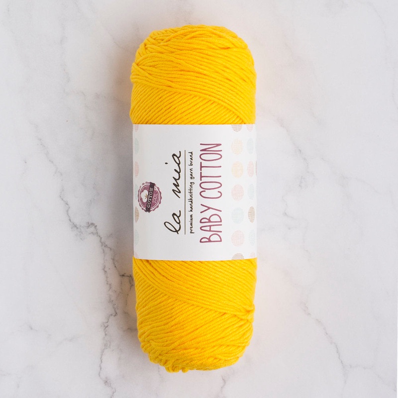 La Mia Baby Cotton Yarn, Mustard Yellow – L003