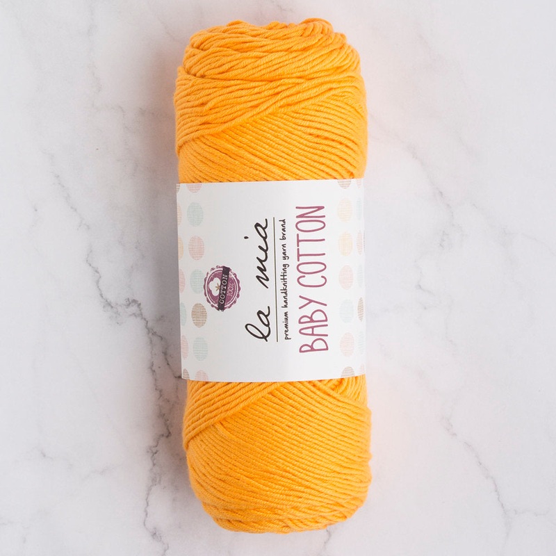 La Mia Baby Cotton Yarn, Orange – L037