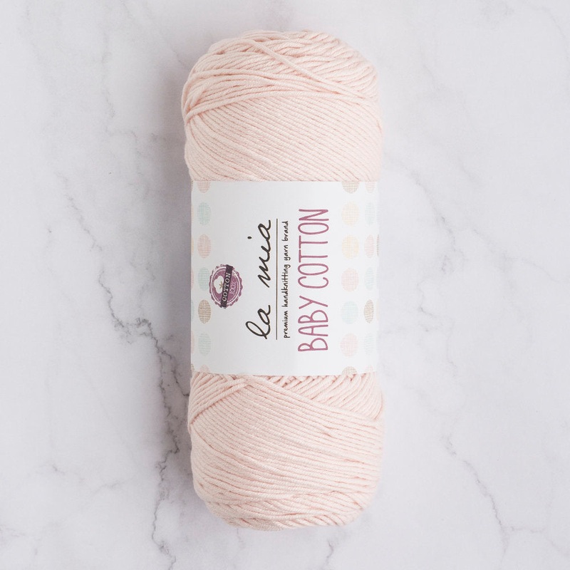 La Mia Baby Cotton Yarn, Pinkish White – L029