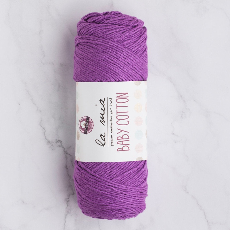 La Mia Baby Cotton Yarn, Purple – L039
