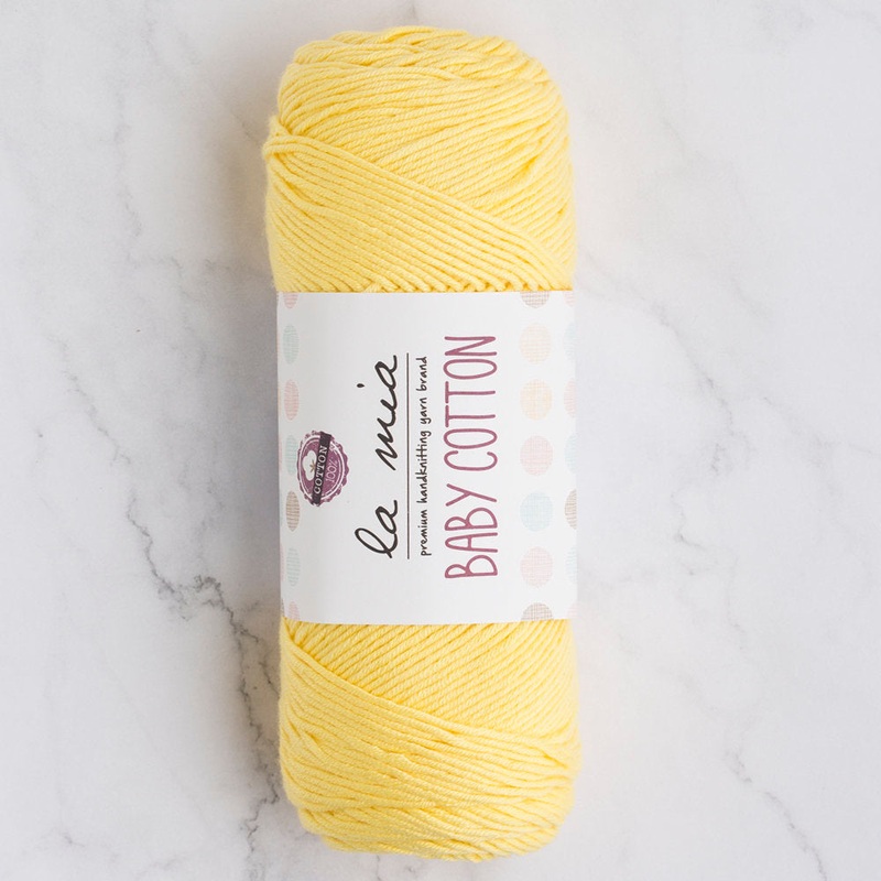La Mia Baby Cotton Yarn, Yellow – L043