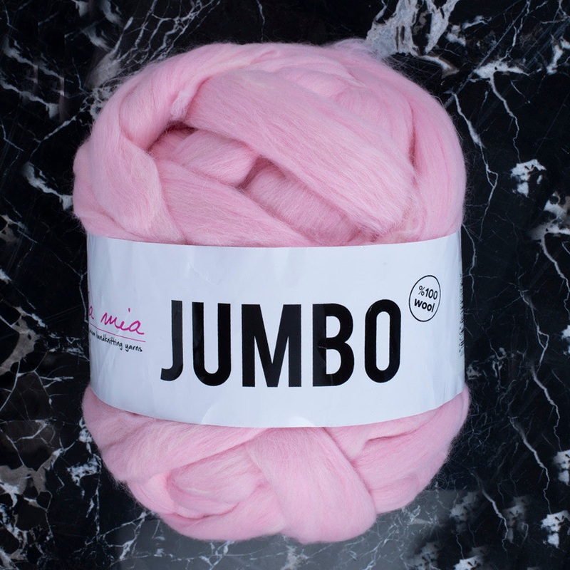 La Mia  Jumbo Merino Wool, Pink – J9