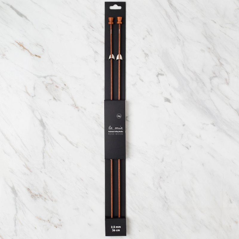 La Mia Rosewood 2.5 mm 36 cm Wooden Knitting Needle