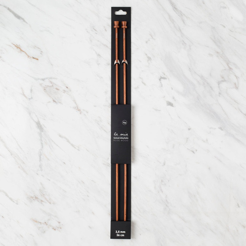 La Mia Rosewood 3.5 mm 36 cm Wooden Knitting Needle