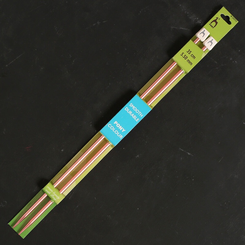 Pony Colour 5.5 mm 35 cm Aluminum Knitting Needle, Cupper – 33712