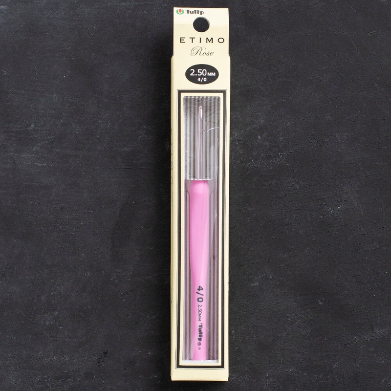 Tulip Etimo Rose 2.5 mm 14 cm Crochet Hook with Soft Cushion- TER-05e