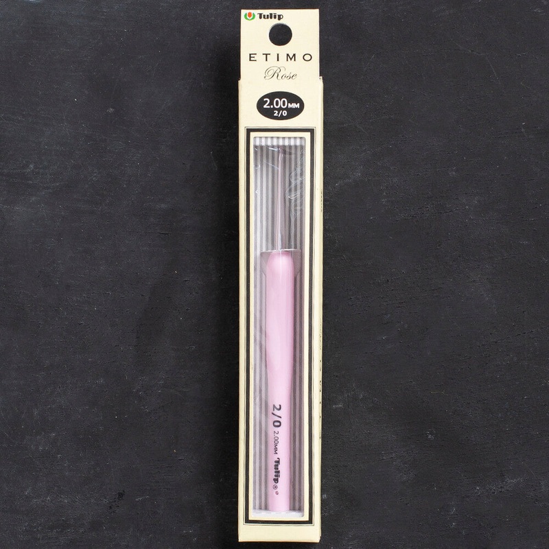 Tulip Etimo Rose 2 mm 14 cm Crochet Hook with Soft Cushion- TER-03e