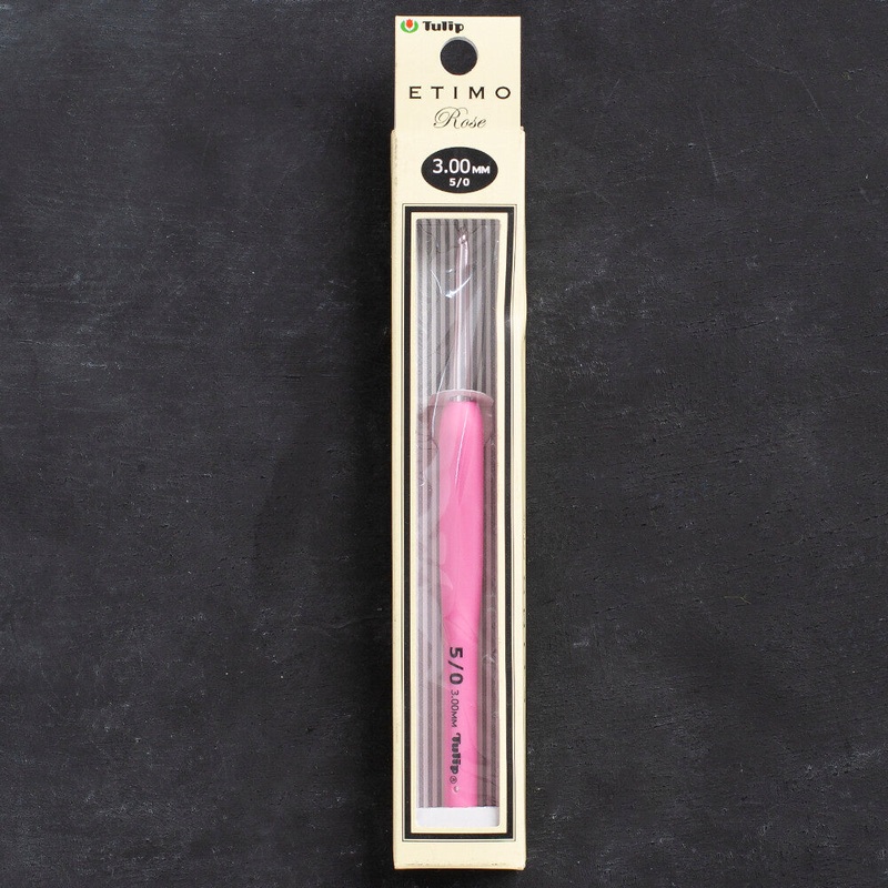 Tulip Etimo Rose 3 mm 14 cm Crochet Hook with Soft Cushion- TER-06e